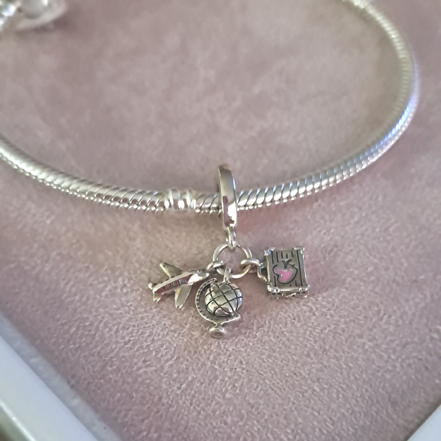 Charm Colgante Triple Viaje Plata 925
