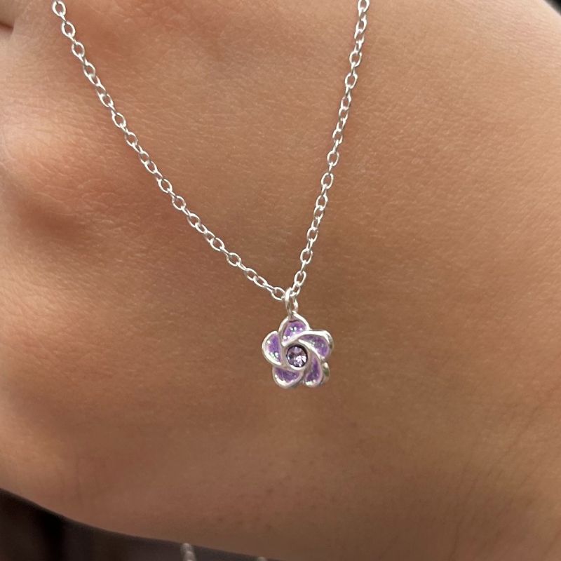Colgante Flor de Loto Lila