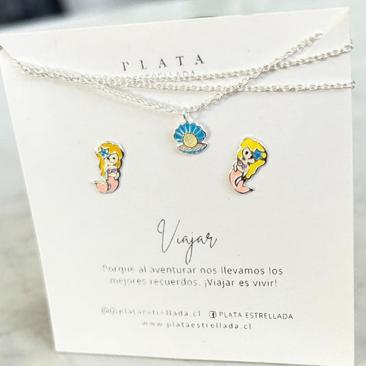 Conjunto Sirenita de Plata 925