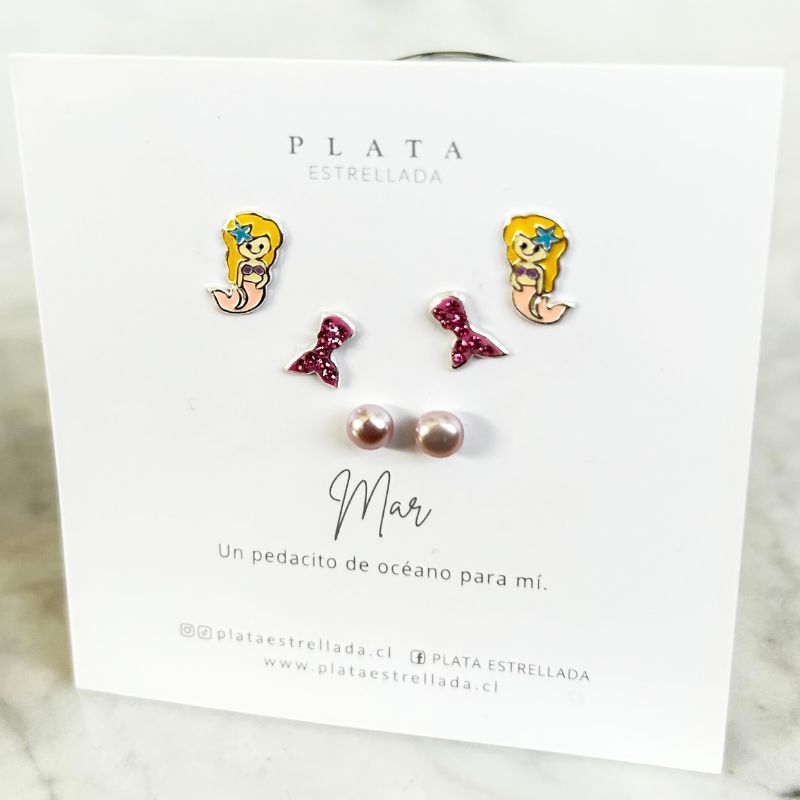 Pack Aros Sirena de Cristal