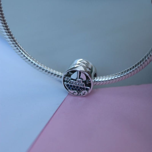 Charm Velero Brujula de Plata 925