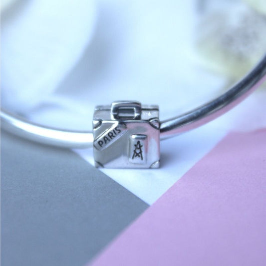 Charm Maleta Paris de Plata 925