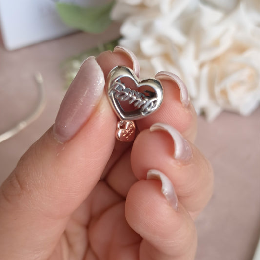 Charm Corazón Family de Plata 925 – Unión, Amor y Elegancia