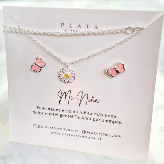 Conjunto Primaveral de Plata 925